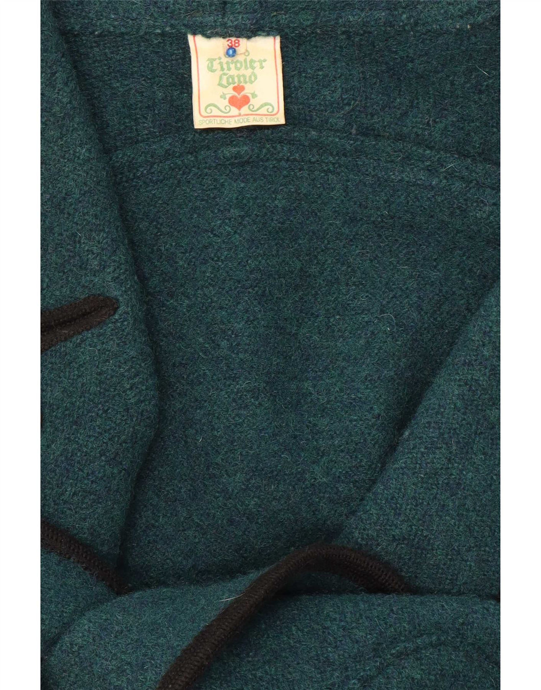Jachetă vintage supradimensionată pentru femei, cu două pieptări, EU 38, verde mediu