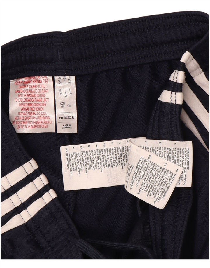 Pantaloni de trening Adidas pentru baieti 13-14 ani, bleumarin