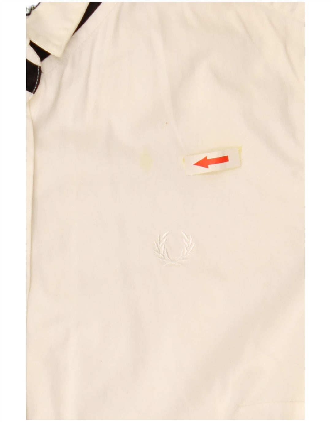 Cămașă FRED PERRY pentru femei UK 12 Medium Off White Bumbac