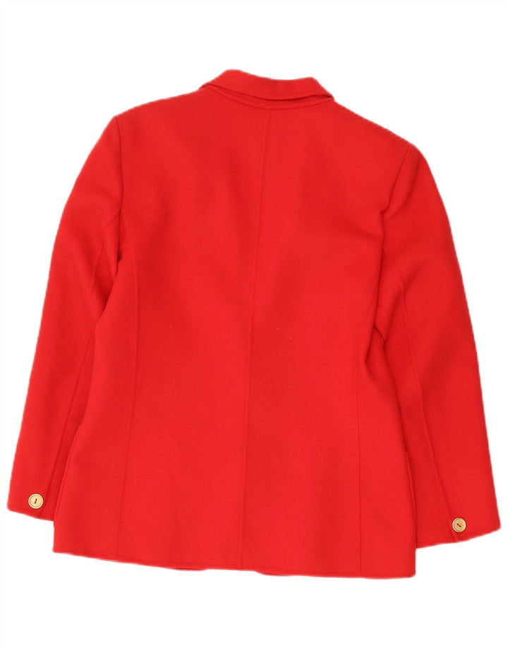 Jachetă Blazer Femei Pierre Cardin 1 Buton IT 42 Medium Roșu Lână Clasic