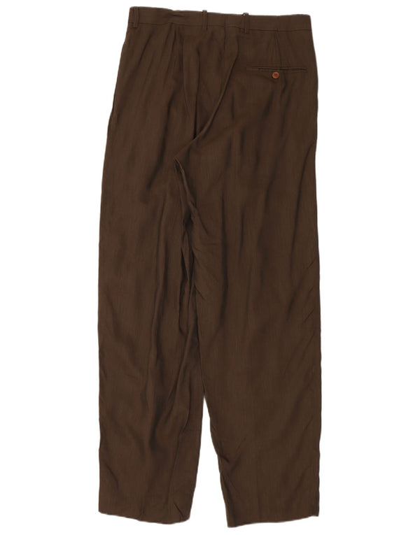 GB.PEDRINI Pantaloni de costum pentru bărbați IT 48 Medium L32 L33 Maro In