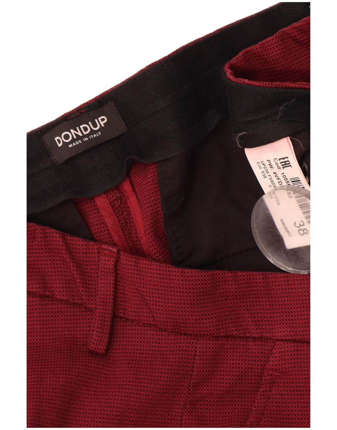Dondup Pantaloni chino subțiri pentru bărbați L38 L32 bumbac maro