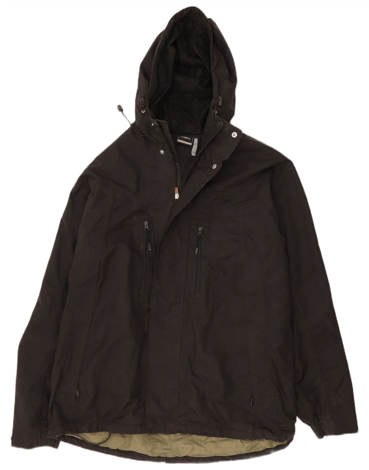 Jachetă de vânt cu glugă Umbro pentru bărbați UK 44 2XL Poliester negru