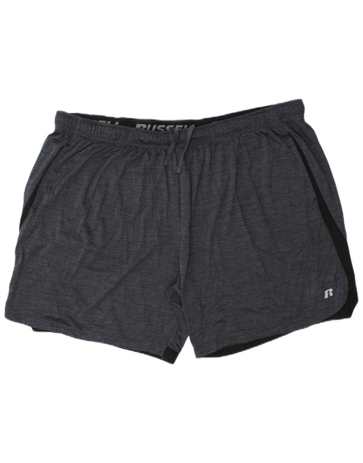 Pantaloni scurți sport Dri-Power pentru bărbați RUSSELL ATHLETIC, 3XL, albastru marin, bloc de culoare