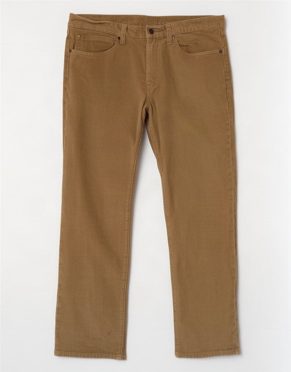 Pantaloni drepti pentru bărbați Levi's din velur, L34 L29, bumbac bej