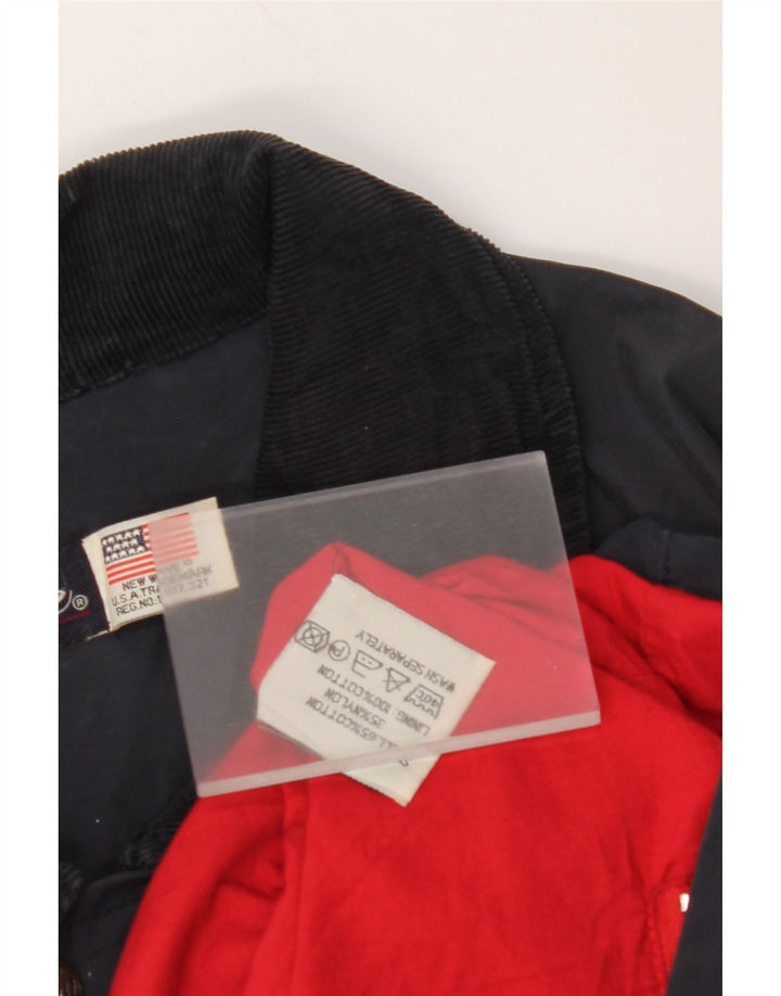 Jachetă de vânt pentru bărbați VINTAGE UK 44 2XL Bumbac bleumarin