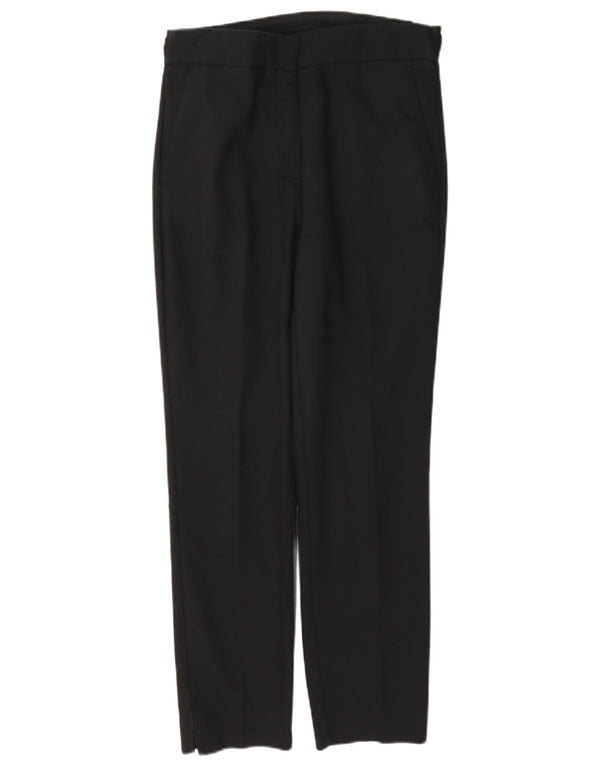 Pantaloni chino slim fit pentru femei cu talie înaltă Zara Mediu L28 L27 Bumbac negru