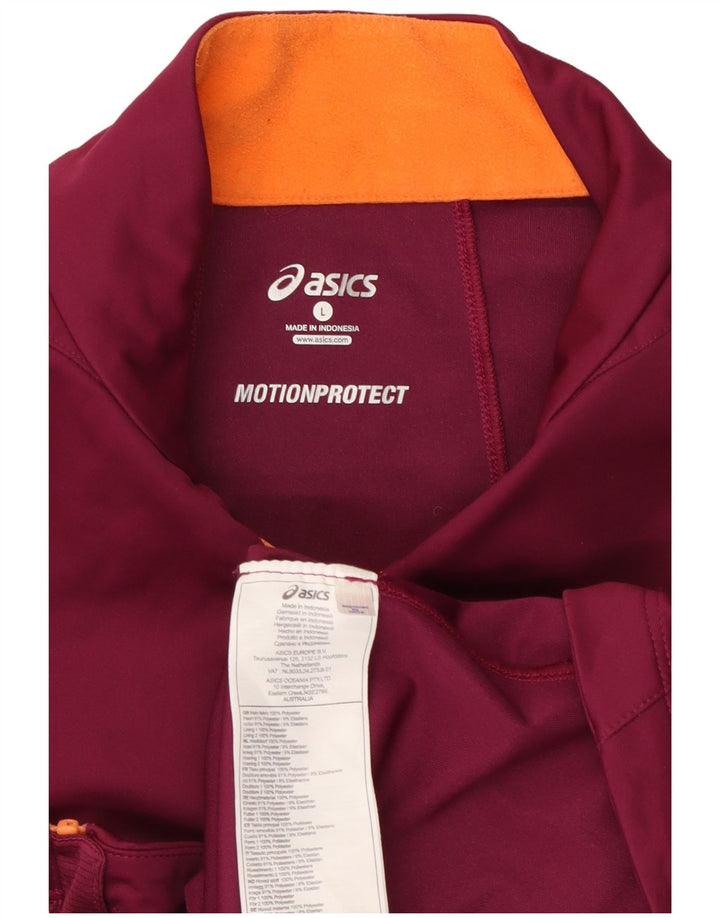 Jachetă de trening pentru femei Asics UK 16, mare, din poliester burgundă