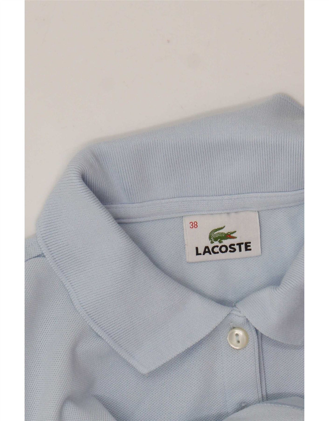Treu polo Lacoste pentru femei Mărimea 38 Albastru mediu