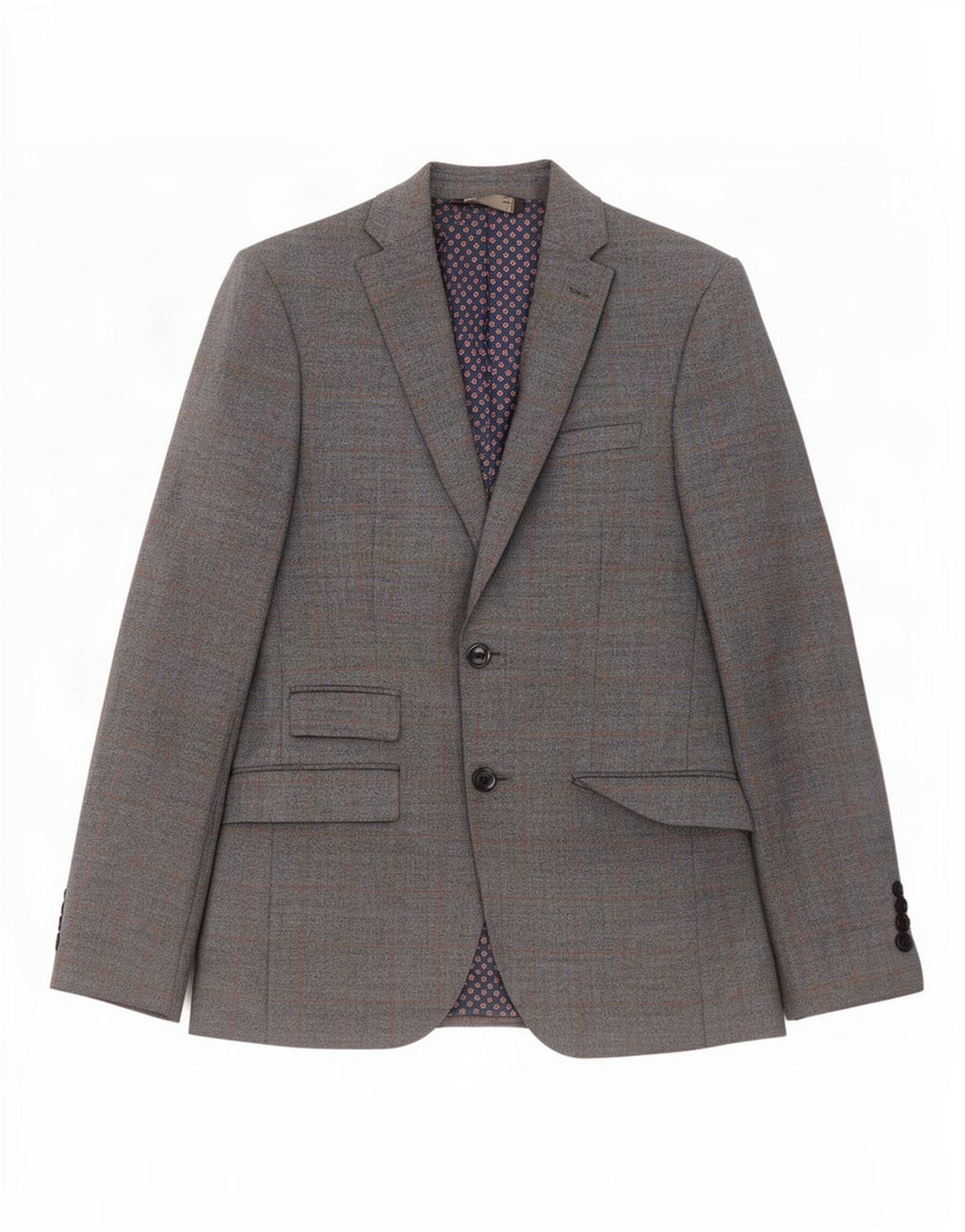 Jachetă pentru bărbați Marks & Spencer, slim fit, cu 2 nasturi, UK 36, cu carouri mici, albastre
