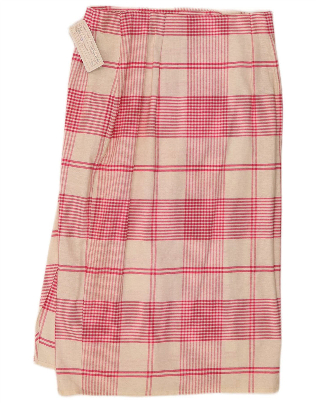 Fusta Wrap pentru femei Touche IT 46 Large W30 Pink Check Bumbac