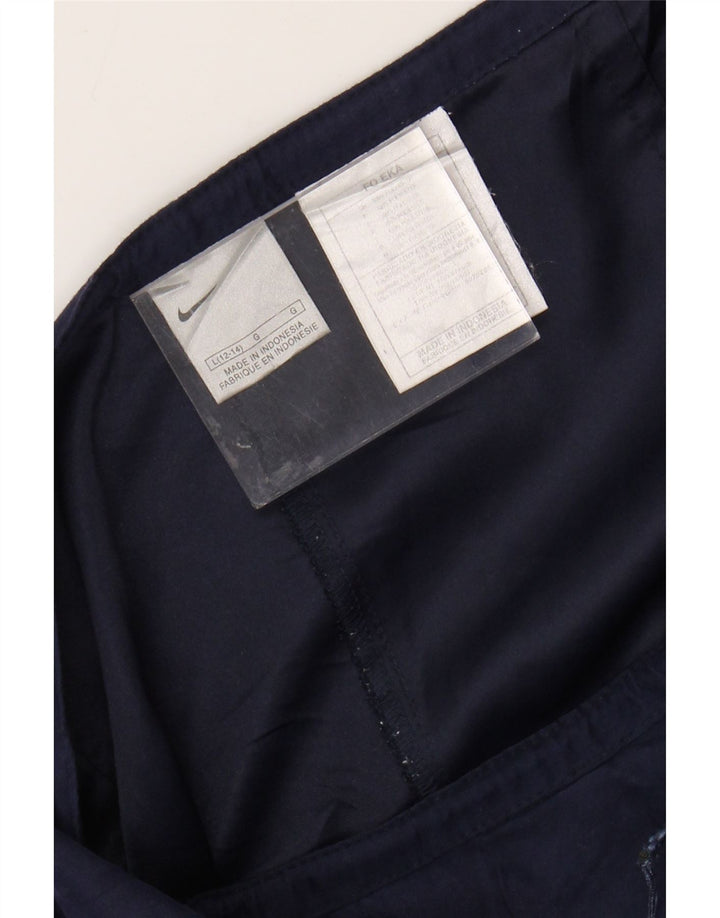 Pantaloni casual conici NIKE pentru femei US 12/14 mari W32 L30 bleumarin