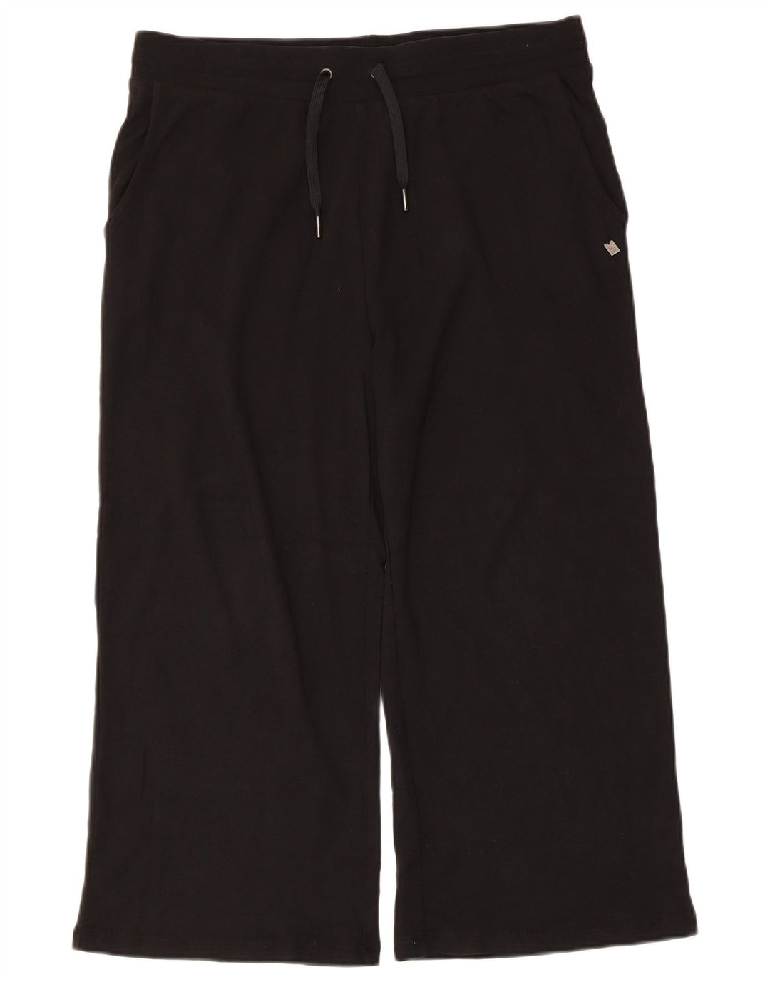 Pantaloni de trening Capri pentru femei Dack's UK 16, bumbac negru mare