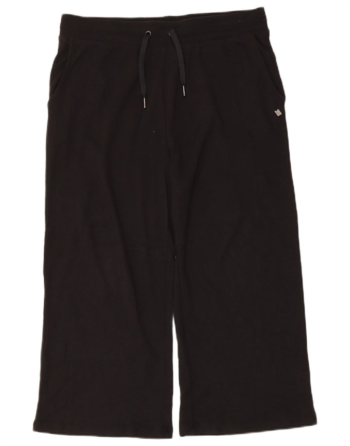 Pantaloni de trening Capri pentru femei Dack's UK 16, bumbac negru mare