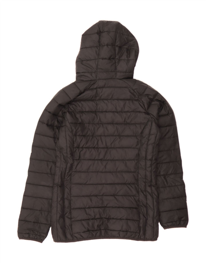 ELLESSE Womens Hooded Padded Jacket UK 10 Small Black Polyester Vintage Ellesse and Second-Hand Ellesse from Messina Hembry 