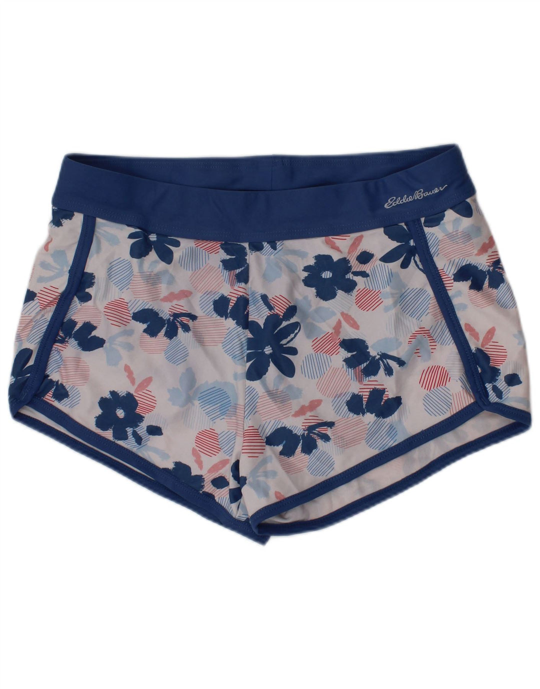 Eddie Bauer Pantaloni scurți de înot pentru fete 10-11 ani, albastru mediu, poliester floral