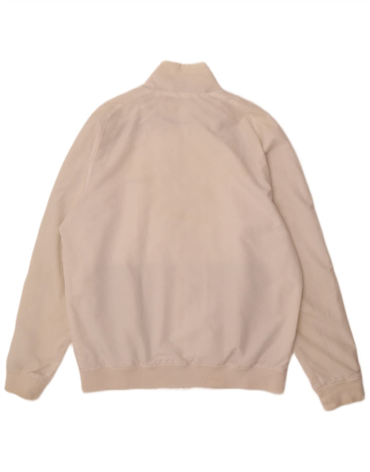 CHAMPION Mens Tracksuit Top Jacket XL Off White Colourblock Polyester
