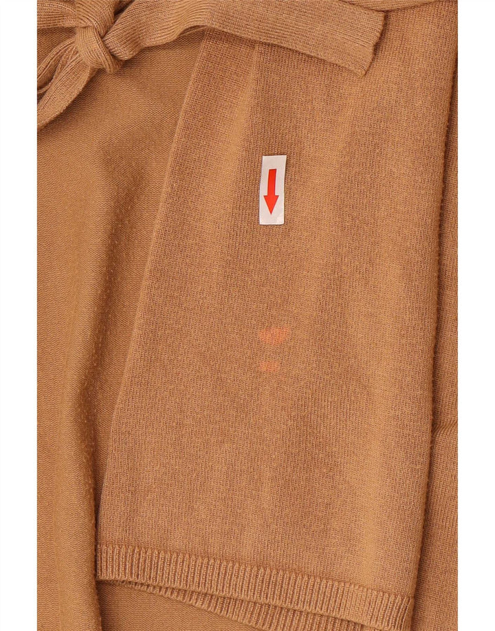 Pulover cardigan pentru femei Zara UK 12 Medium Bej Viscoza