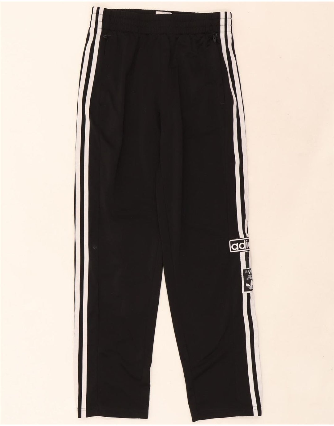 Pantaloni de trening cu grafic pentru băieți Adidas 14-15 ani poliester negru