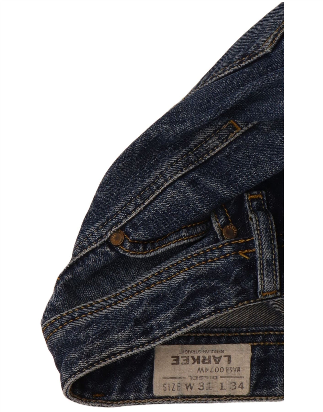 DIESEL Blugi Larkee Straight pentru bărbați W31 L34 Bumbac albastru