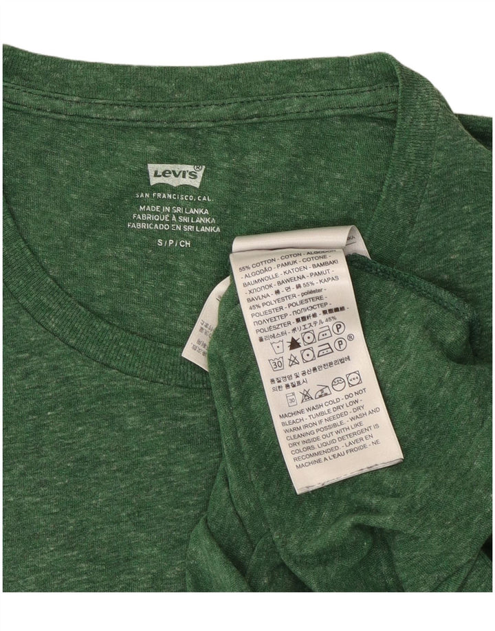 Tricou pentru bărbați Levi's Top mic, verde, bumbac