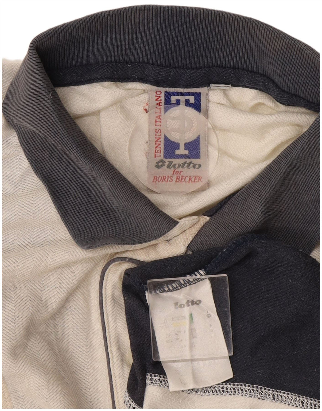 Tricou polo LOTTO Rugby pentru bărbați Marea Britanie 40/42 Poliester mare, alb, bloc de culoare