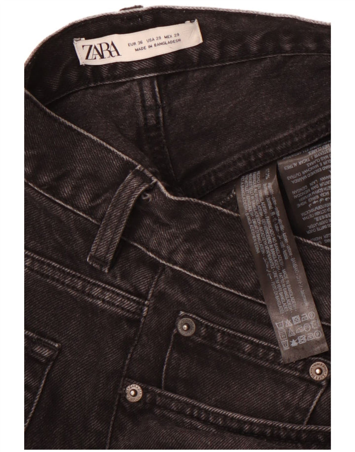 Blugi tăiați pentru bărbați ZARA EU 36 XS W29 L25 bumbac negru