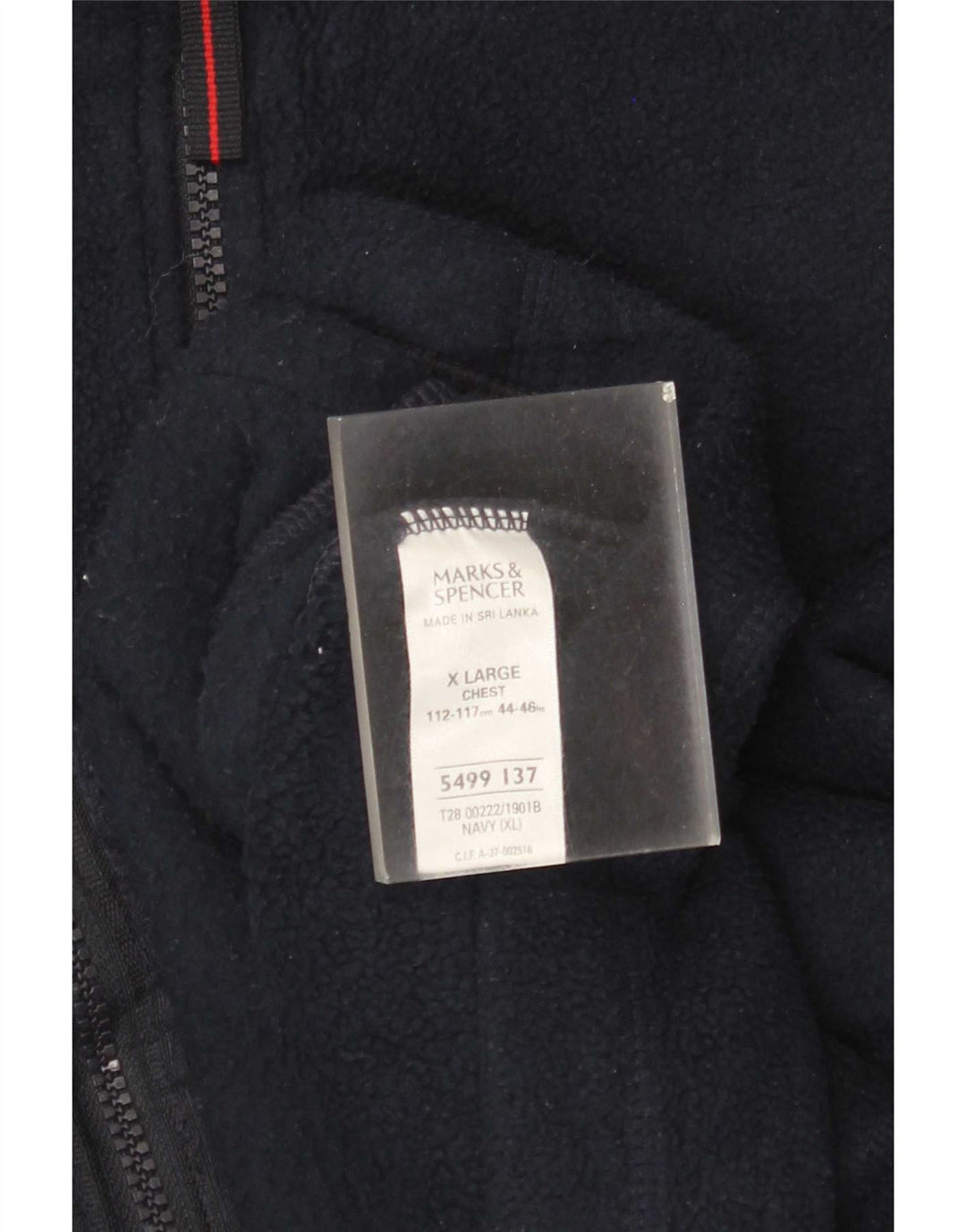 Gilet pentru bărbați Marks & Spencer din fleece UK 42 XL bleumarin poliester