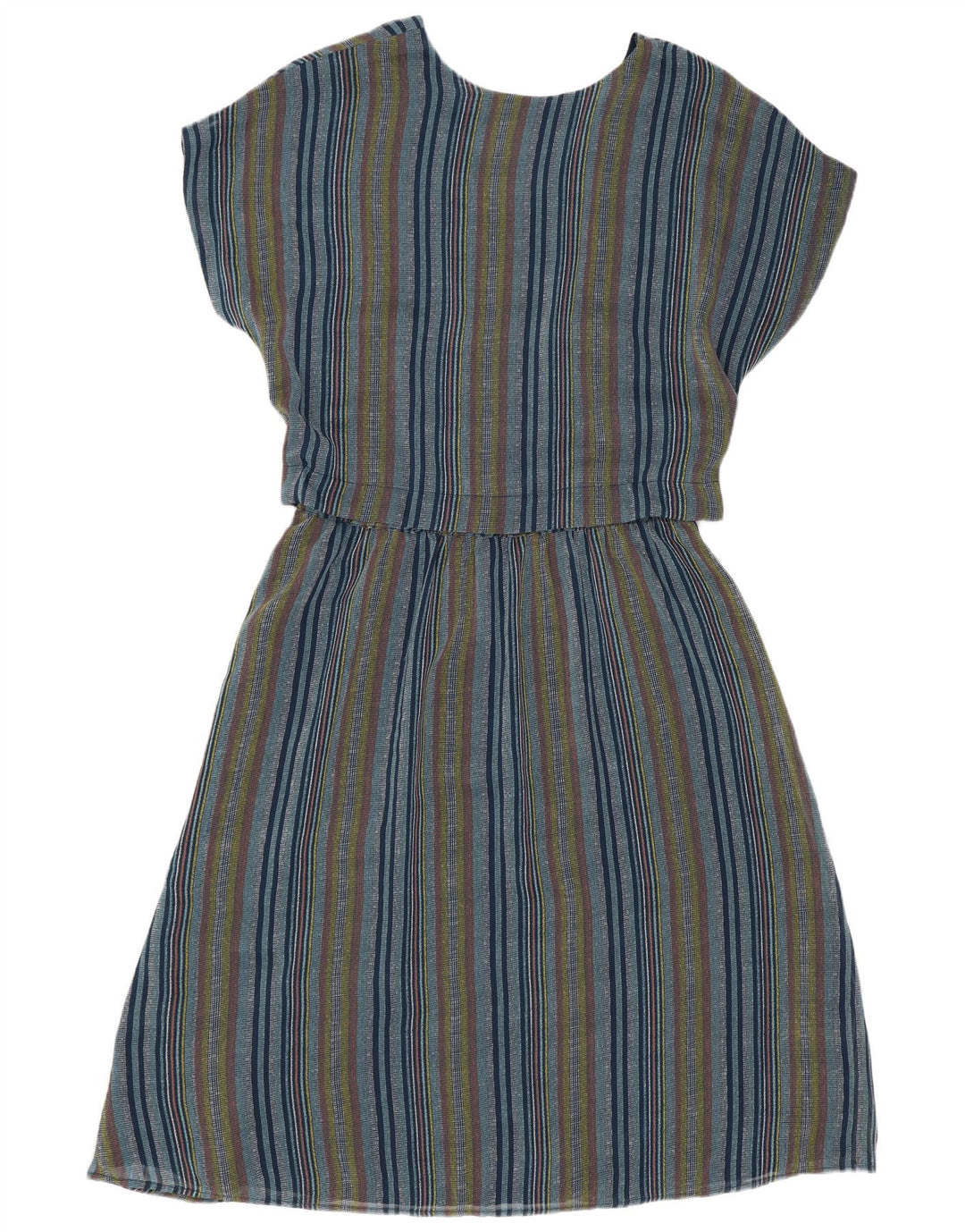 Rochie A-Line pentru femei Ichi UK 14 Poliester cu dungi albastre medii