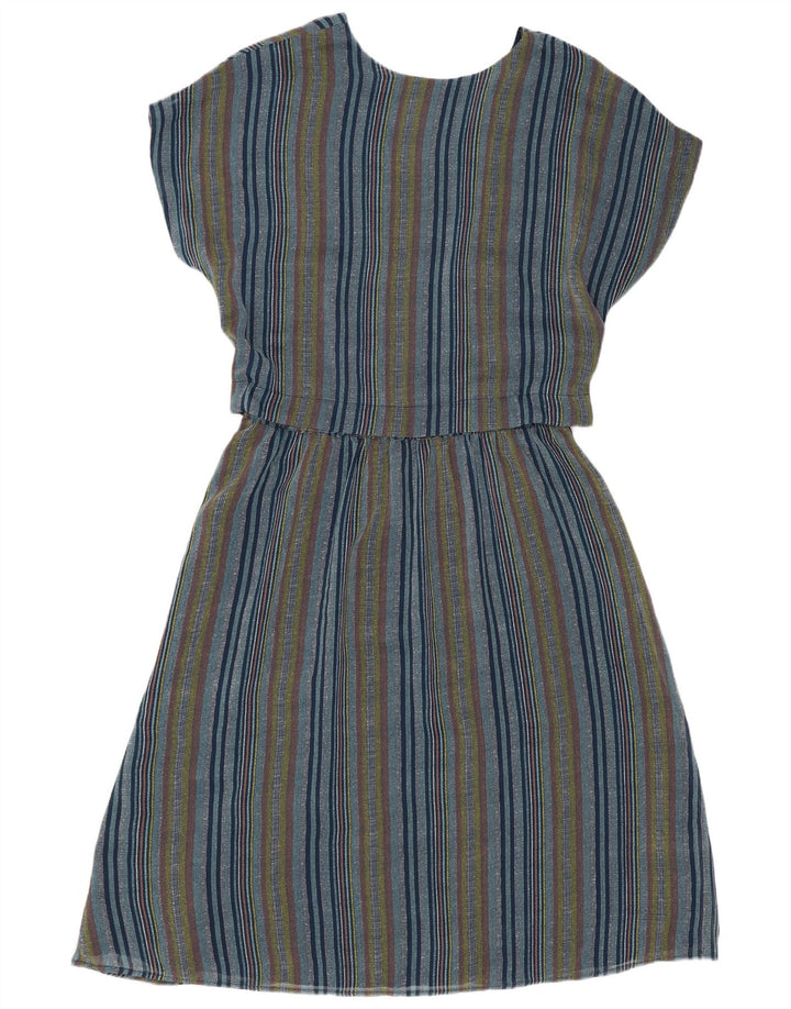Rochie A-Line pentru femei Ichi UK 14 Poliester cu dungi albastre medii