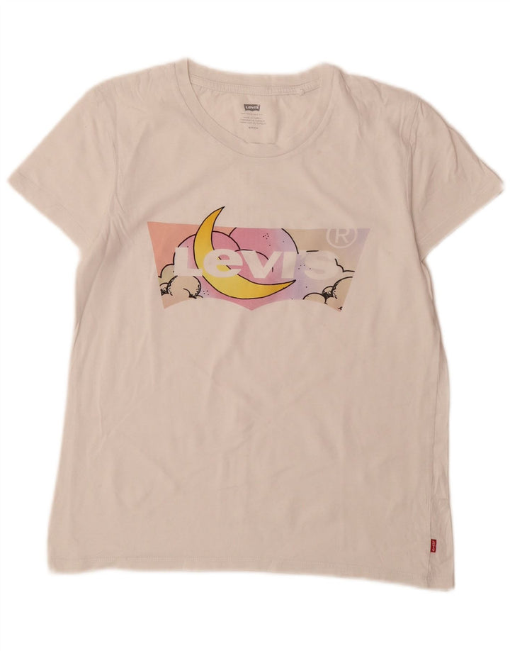 Tricou grafic Levi's pentru femei Top UK 10 Small White