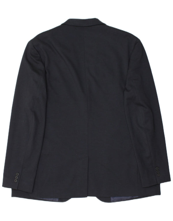 Jachetă pentru bărbați Marks & Spencer Autograph Slim Fit Marea Britanie 48 4XL Bleumarin