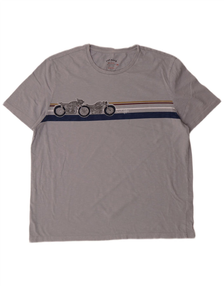 Tricou grafic pentru femei Fat Face Top 3XL Gri Bumbac Motocicletă