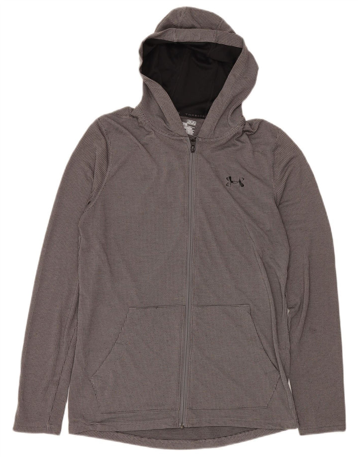 Pulover pentru bărbați UNDER ARMOUR Heat Gear, cu fermoar, poliester, gri mediu