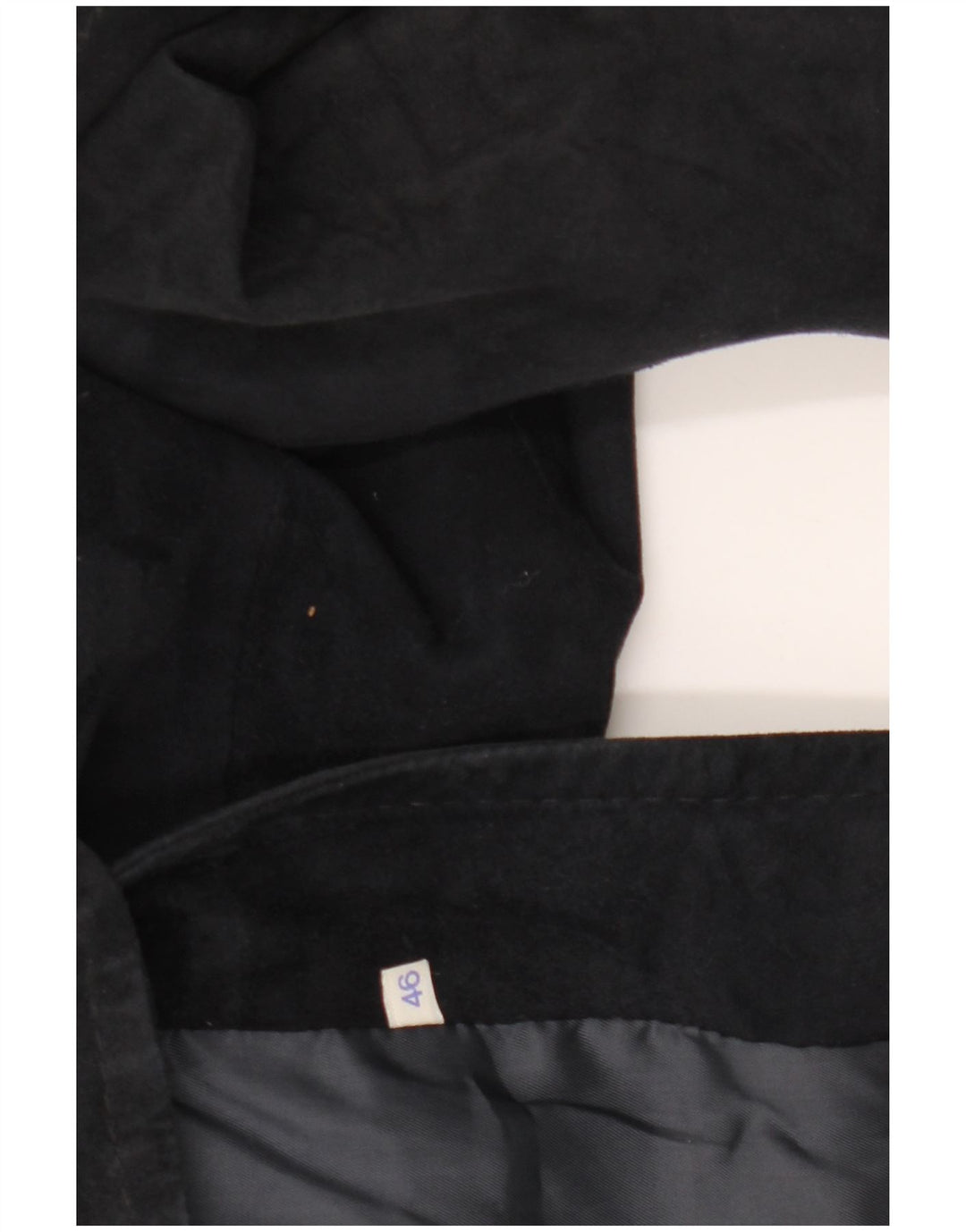 Jachetă vintage pentru femei de piele intoarsa IT 46 mare bleumarin