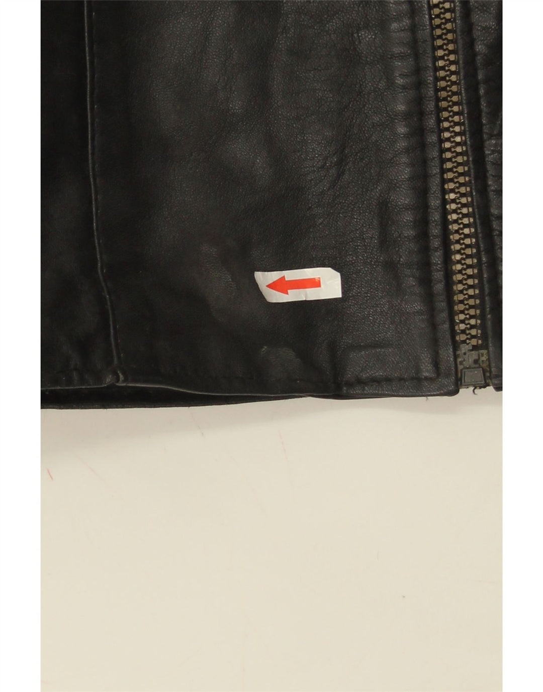 Gilet din piele vintage pentru femei UK 10 Small Black