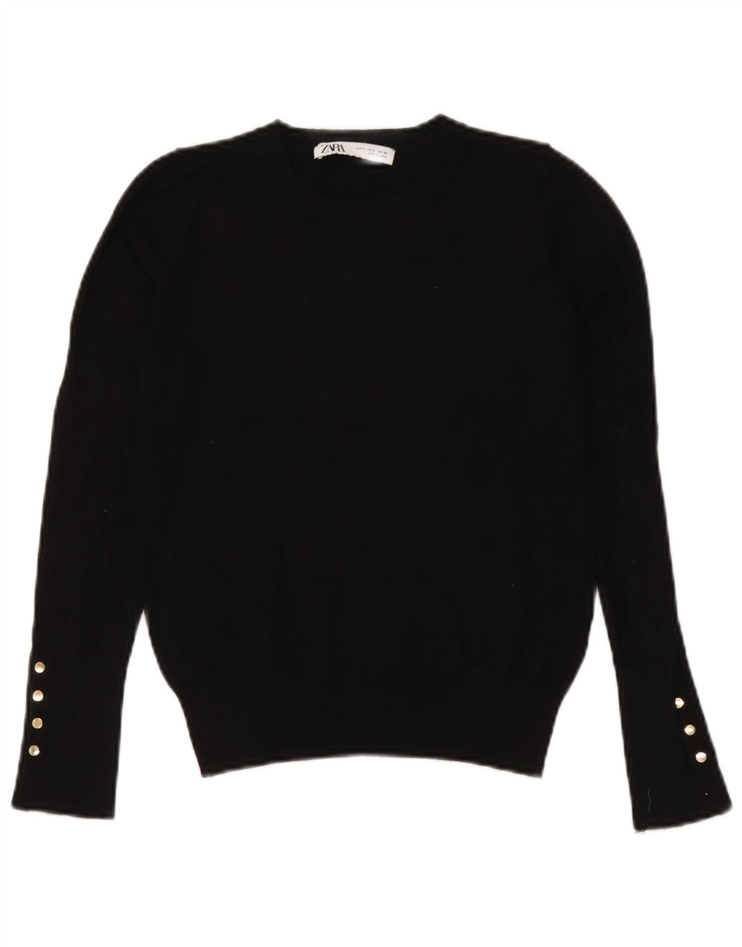 Pulover pentru damă Zara, cu gât turnut, UK 10 Mic Negru