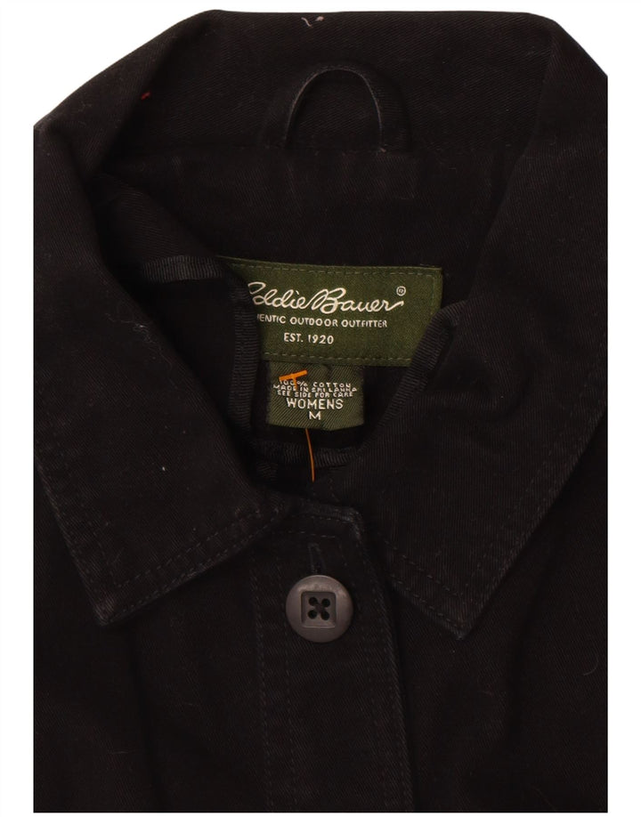 Bomber EDDIE BAUER pentru femei UK 14 Bumbac mediu negru