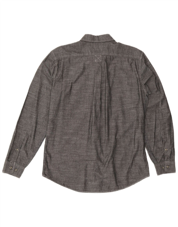 Cămașă pentru bărbați EDDIE BAUER Classic Fit, bumbac gri mediu