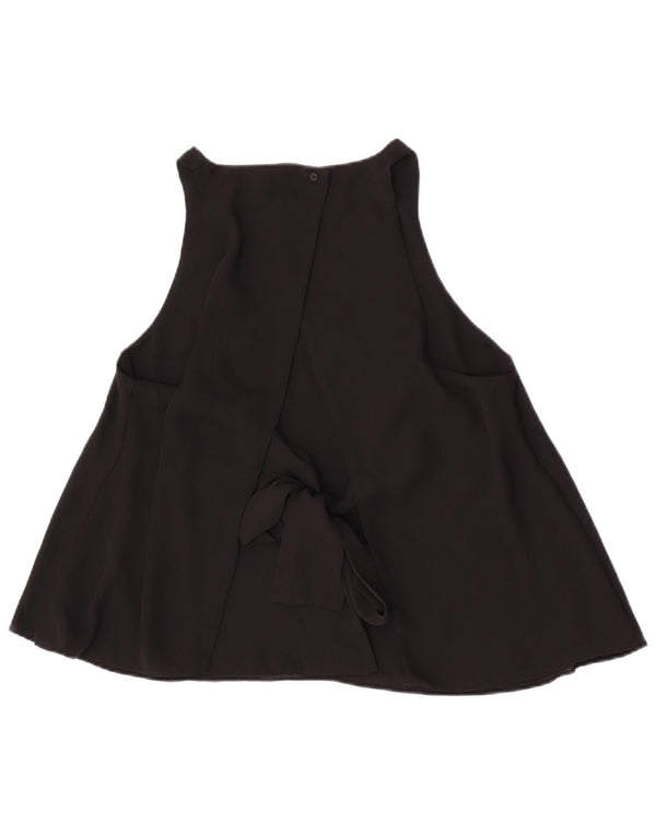 Bluză fără mâneci pentru femei Zara UK 14 Large Black
