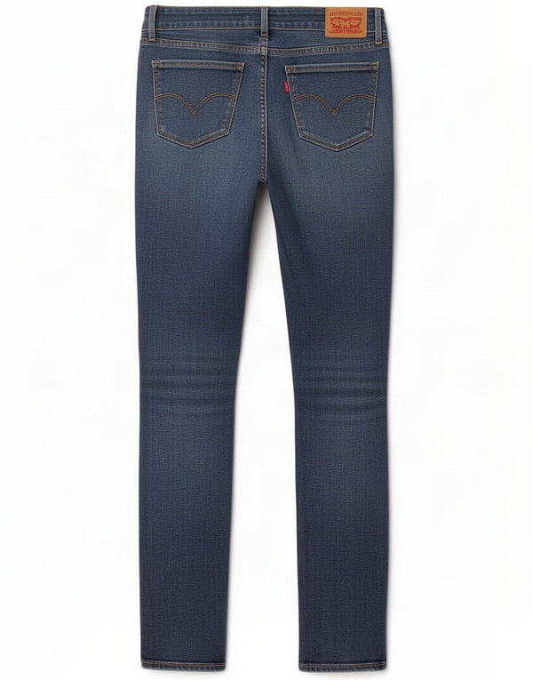 Levi's Womens 711 Skinny Jeans W28 L30 Blue Cotton