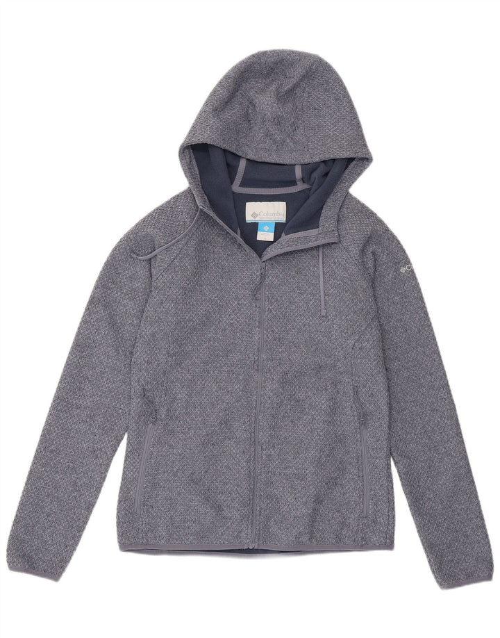 Pulover Columbia pentru femei cu fermoar, UK 14, poliester albastru mediu