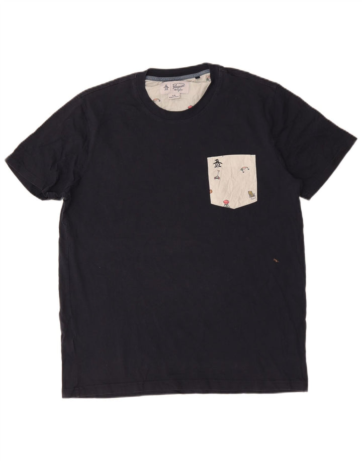 Tricou pentru bărbați Penguin Top mare din bumbac bleumarin
