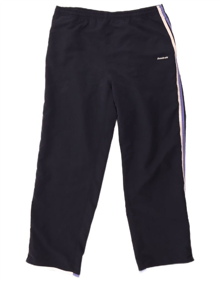 Pantaloni de trening Reebok pentru femei UK 14, mari, bleumarin, poliester