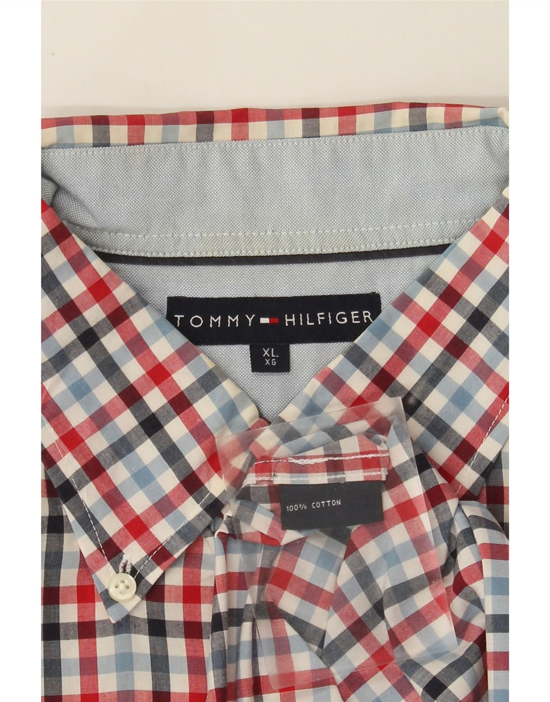 Cămașă pentru bărbați Tommy Hilfiger XL, bumbac vichy multicolor