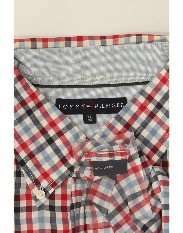 Cămașă pentru bărbați Tommy Hilfiger XL, bumbac vichy multicolor