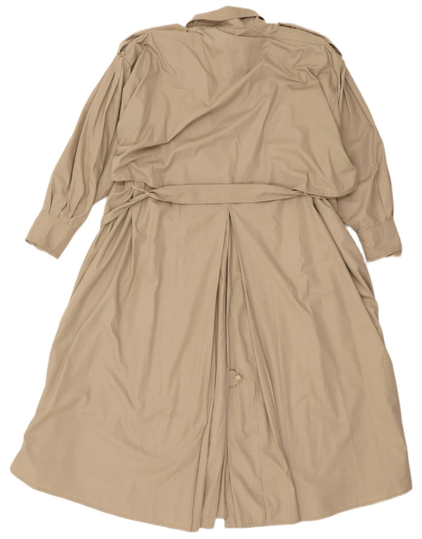Trenci pentru femei vintage UK 14 Medium Bej Poliester