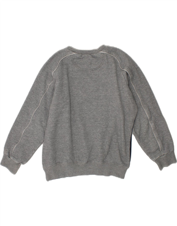 CHAMPION Boys Graphic Sweatshirt Jumper 7-8 Years Small  Grey Colourblock Vintage Champion and Second-Hand Champion from Messina Hembry 