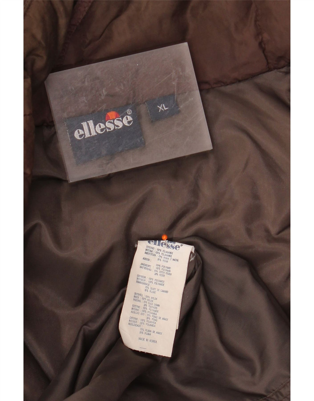 Jachetă căptușită pentru bărbați ELLESSE UK 42 XL Maro Poliamidă