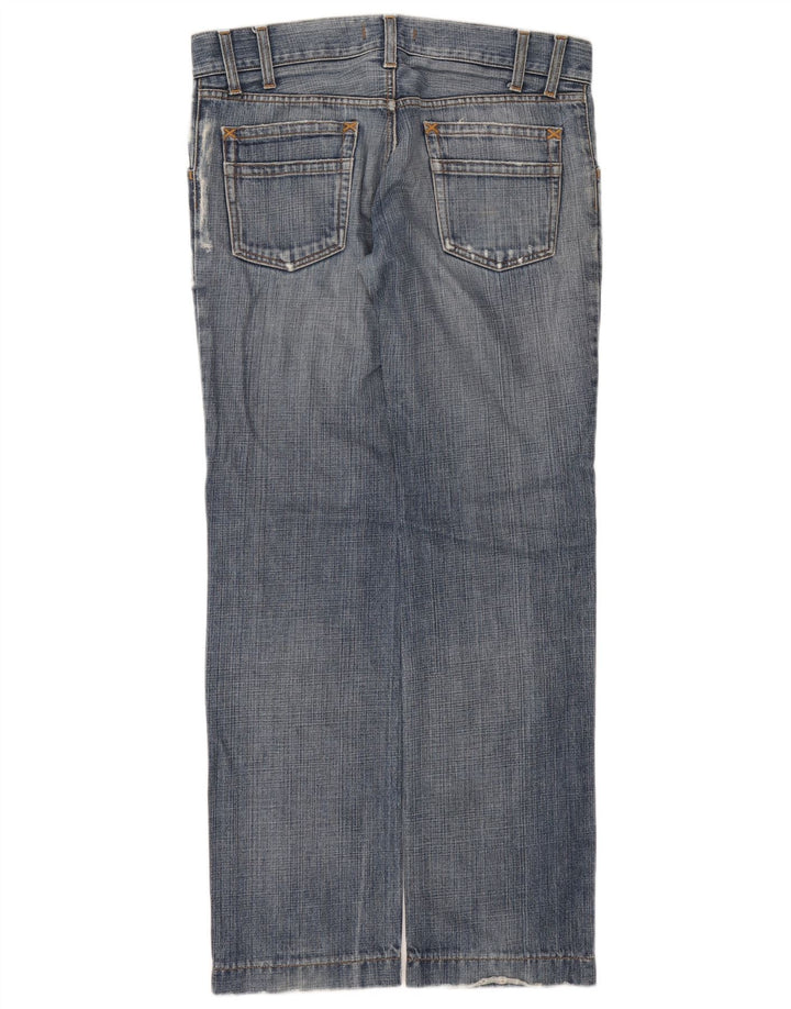 Dolce & Gabbana Blugi Distressed Dript pentru bărbați IT 48 Medium L32 L33 Albastru